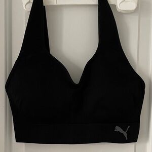 Puma Black Seamless Racerback Sports Bra